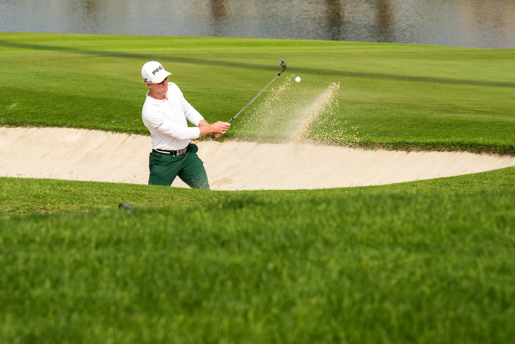 resident playing golf