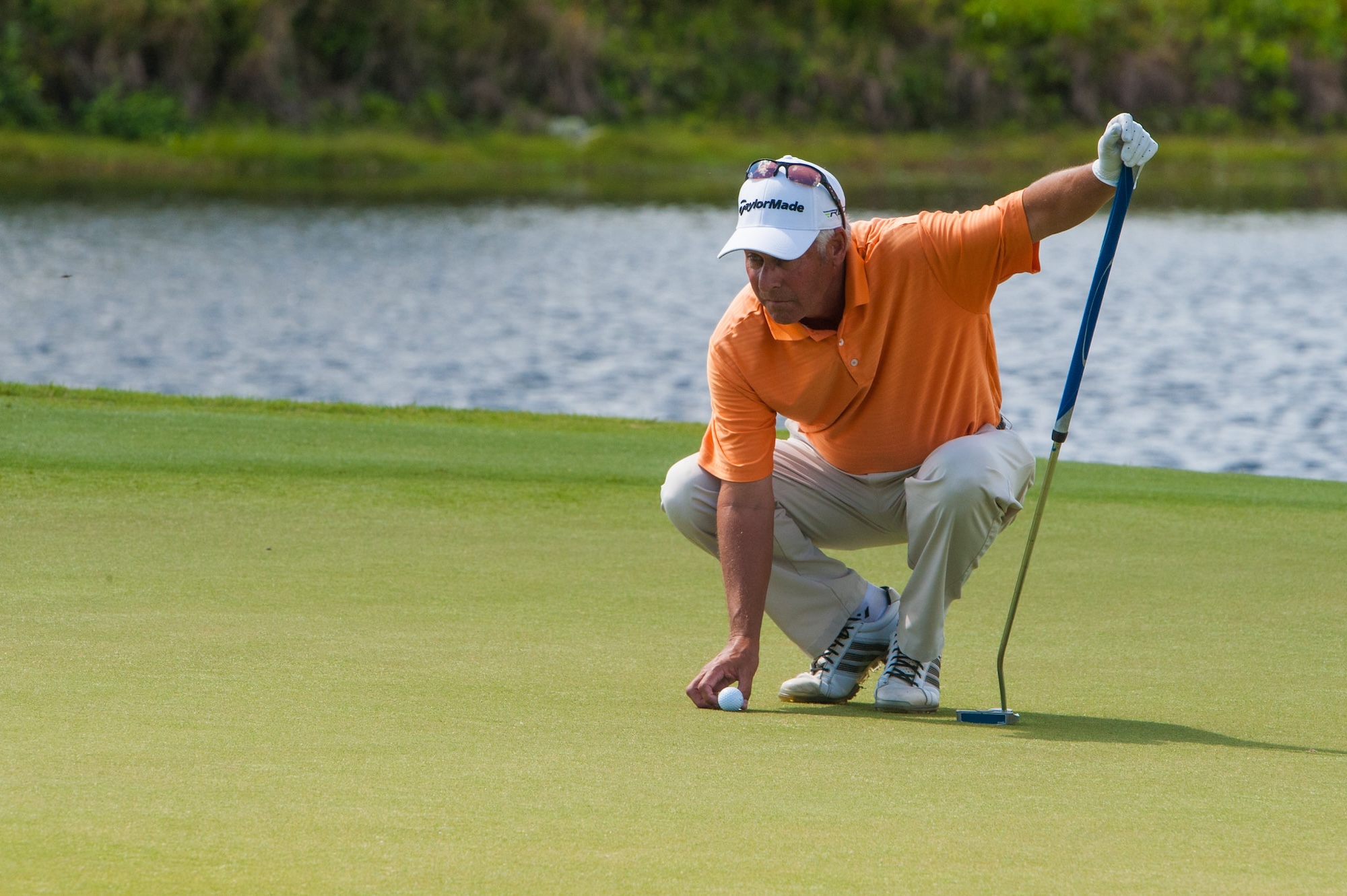 resident playing golf